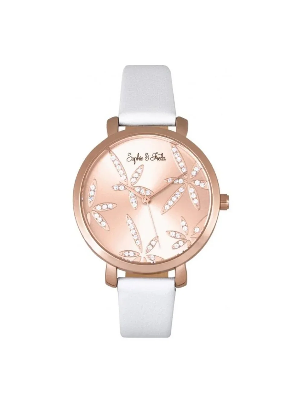 NWT Sophie And Freda Key West Rose Gold Dial Ladies Watch